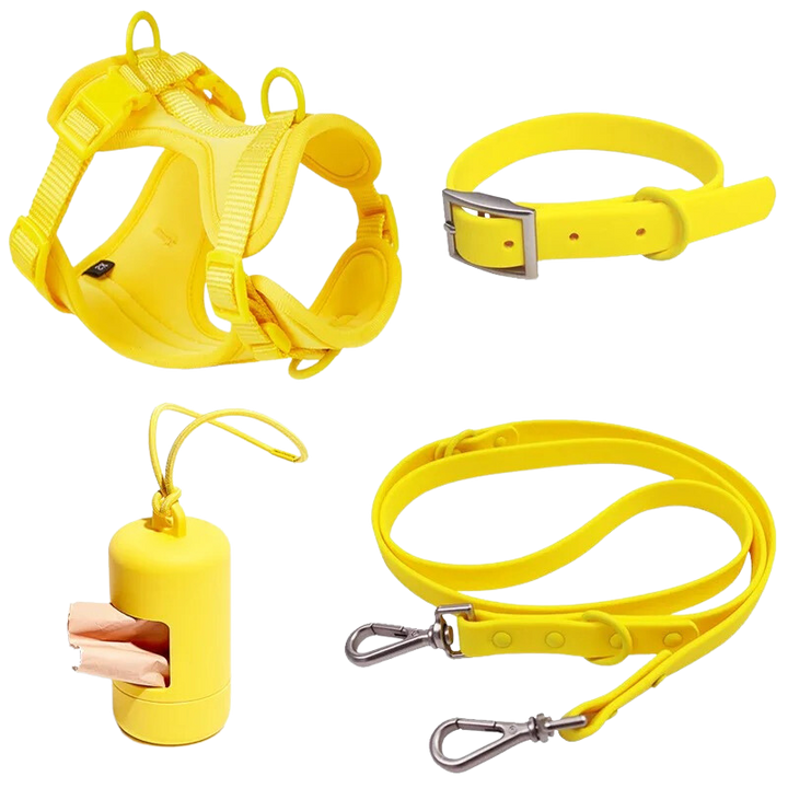 Waterproof Dog Collar - Yellow