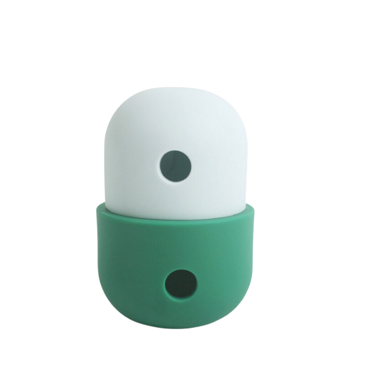 Interactive Treat Dispenser - White and Dark Green - Kubashii