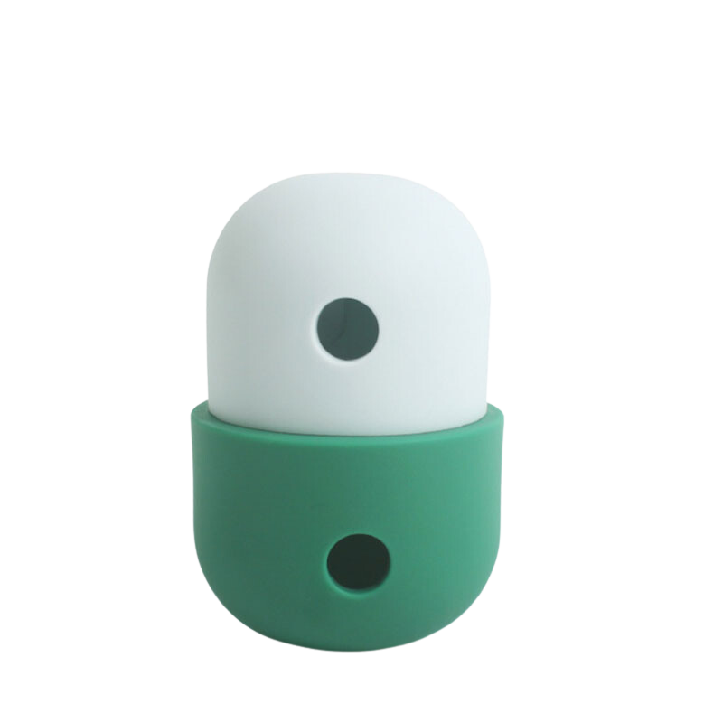 Interactive Treat Dispenser - White and Dark Green - Kubashii