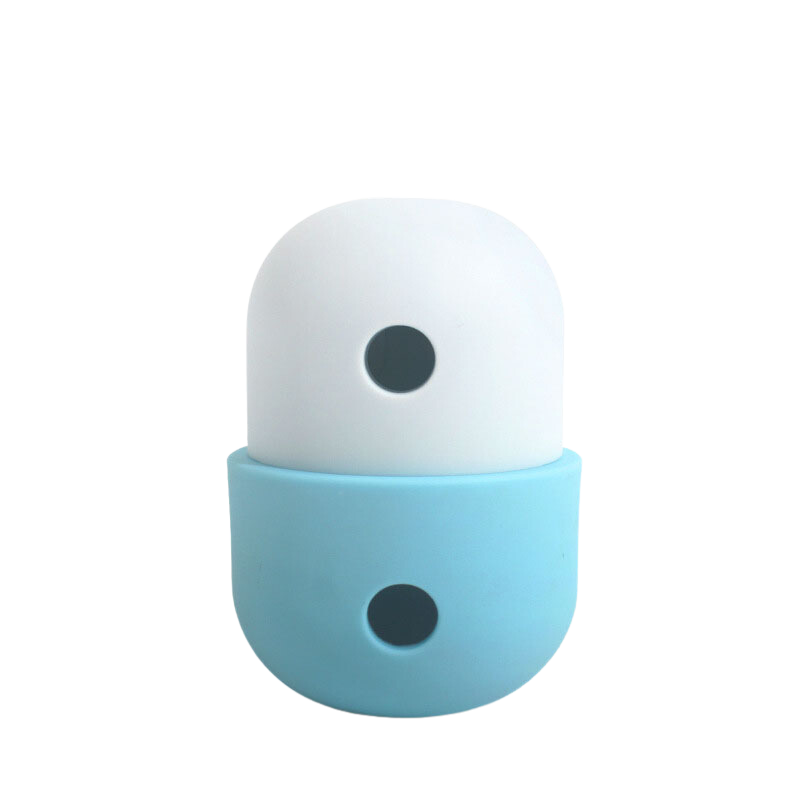 Interactive Treat Dispenser - White and Blue-Kubashii
