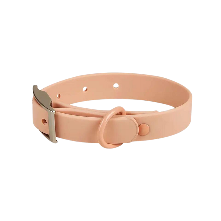 Waterproof Dog Collar - Blush - Kubashii