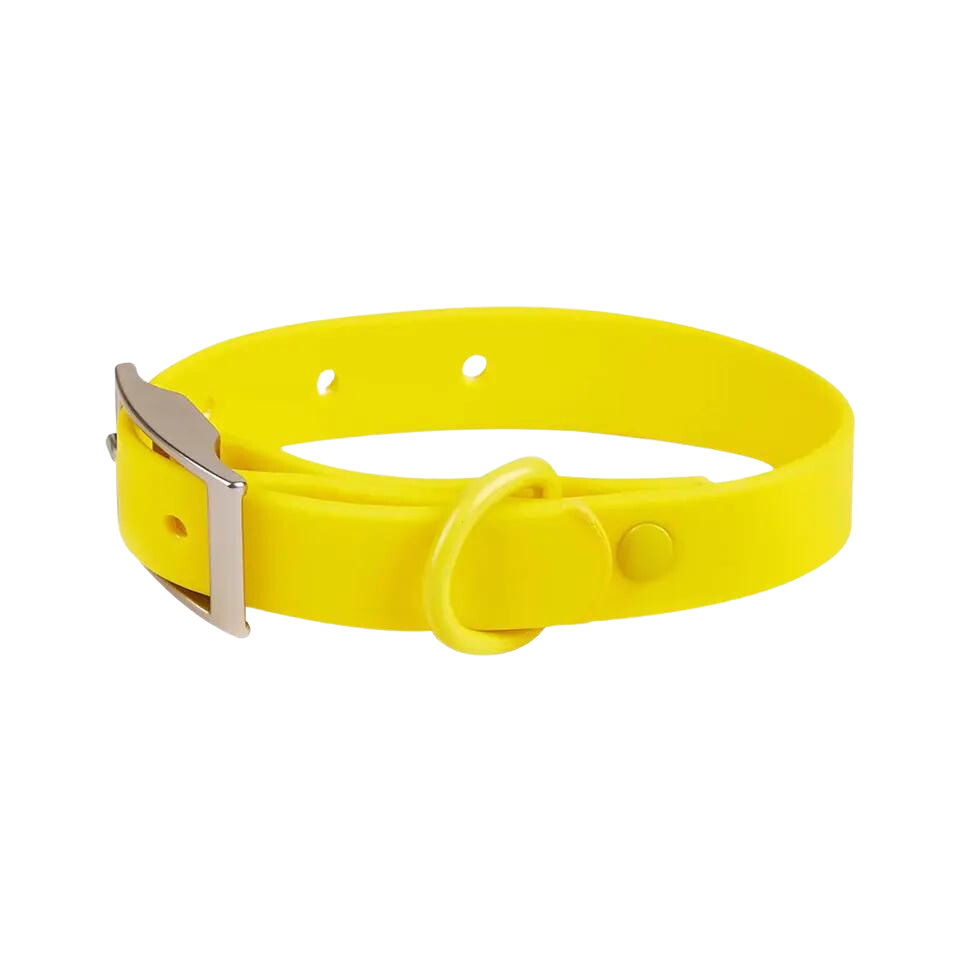 Waterproof Dog Collar - Yellow-Kubashii