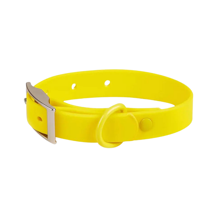 Waterproof Dog Collar - Yellow - Kubashii