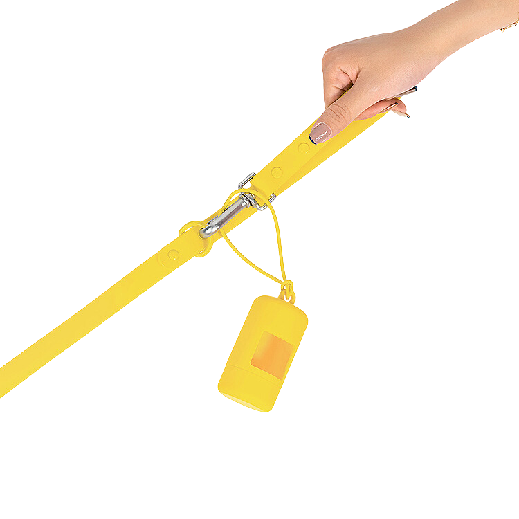 Waterproof Poop Bag Holder - Yellow - Kubashii