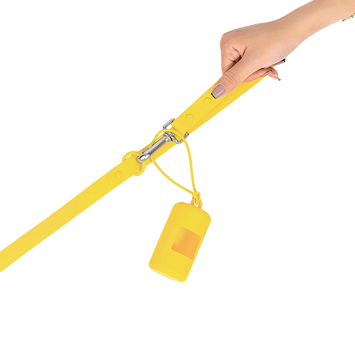 Waterproof Poop Bag Holder - Yellow - Kubashii