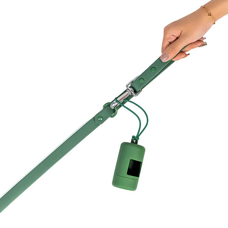 Waterproof Dog Lead - Forest Green-Kubashii