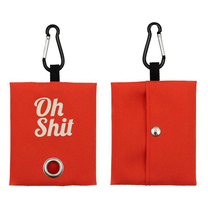 Oh Sh*t Poop Bag Holder - Tangerine - Kubashii