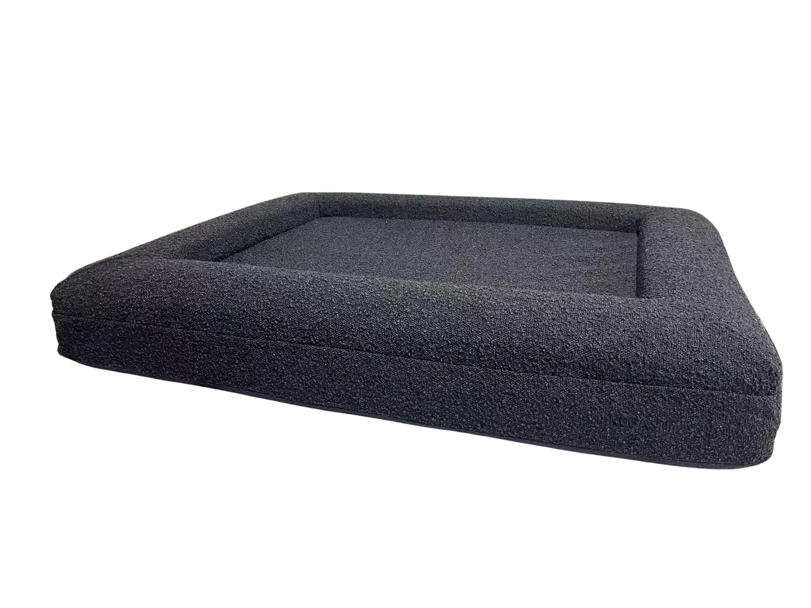 Memory Foam Boucle Bed - Charcoal-Kubashii