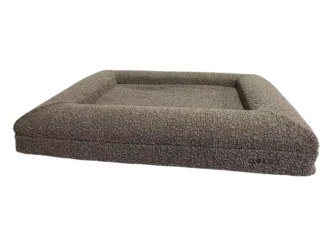 Memory Foam Boucle Bed - Mushroom