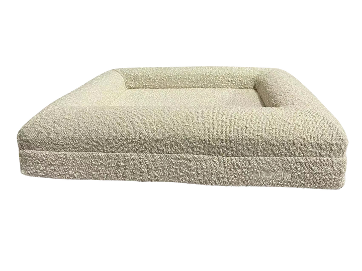 Memory Foam Boucle Bed - Natural