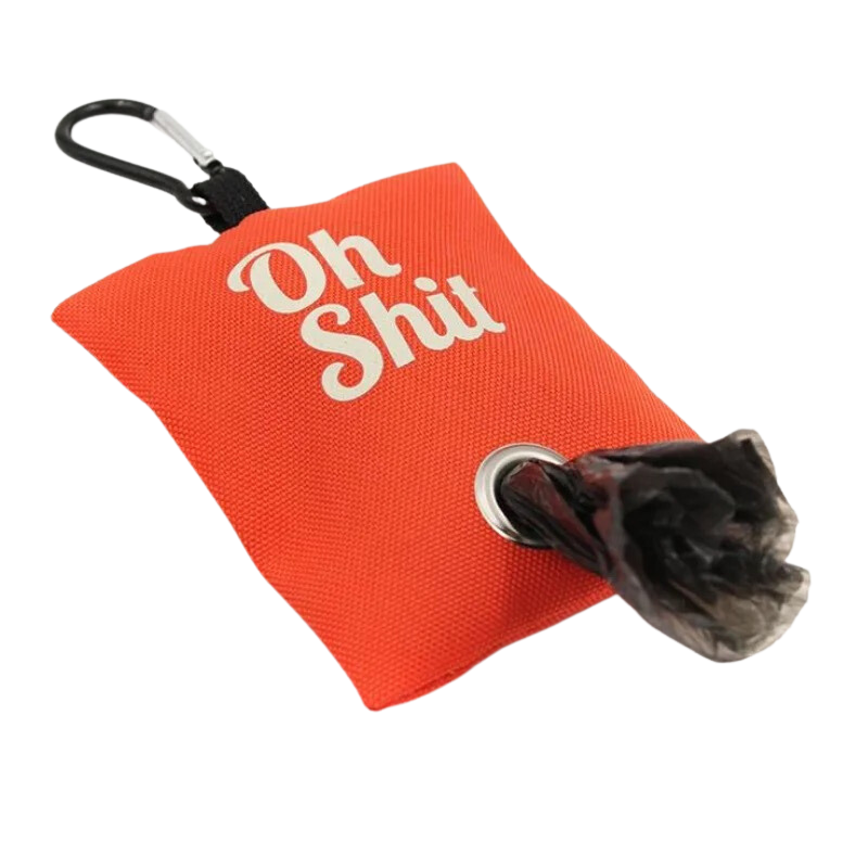 Oh Sh*t Poop Bag Holder - Tangerine