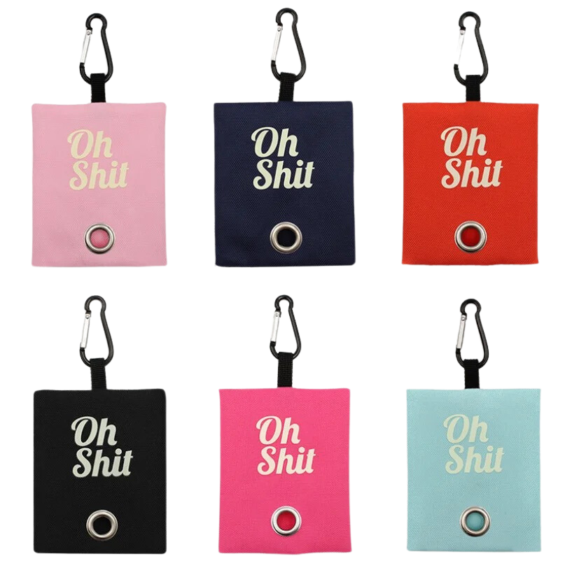 Oh Sh*t Poop Bag Holder - Bright Pink