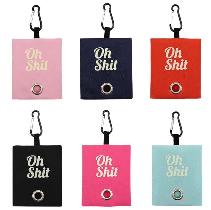 Oh Sh*t Poop Bag Holder - Bright Pink