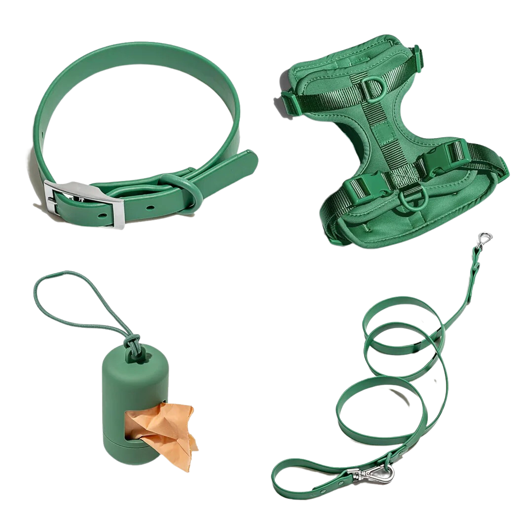 Waterproof Dog - Collar Forest Green-Kubashii
