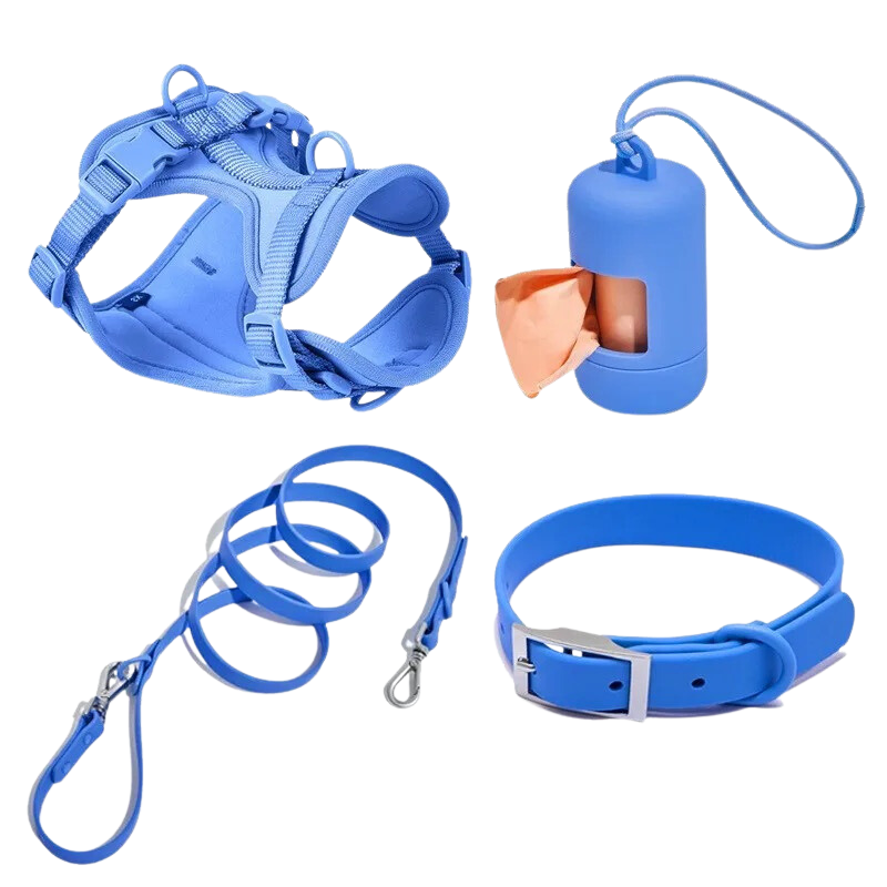 Waterproof Dog Collar - Moonlight Blue-Kubashii